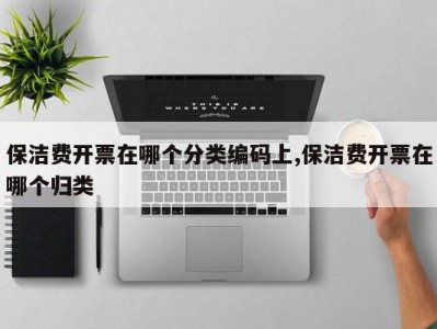 保洁费开票在哪个分类编码上,保洁费开票在哪个归类