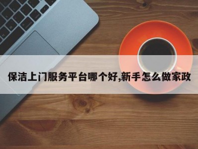 保洁上门服务平台哪个好,新手怎么做家政