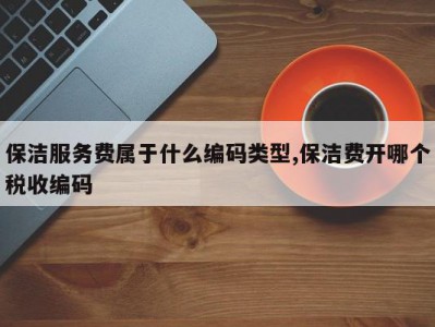 保洁服务费属于什么编码类型,保洁费开哪个税收编码